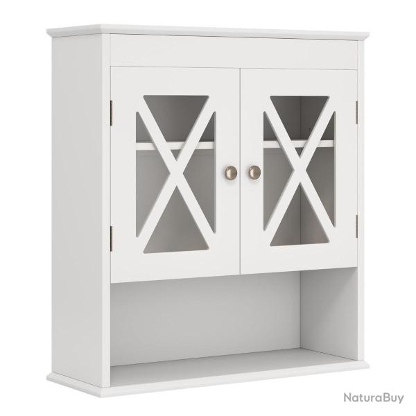 Armoire murale de salle de bain 54 x 20 x 60 cm avec �tag�re ajustable et acc�s facile en acrylique