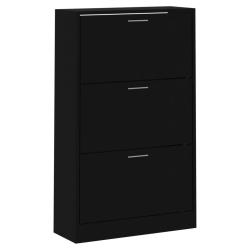 Armoire &agrave; chaussures range chaussures rangement meuble entr&eacute;e couloir salon 63 x 24 x 103 cm bois d
