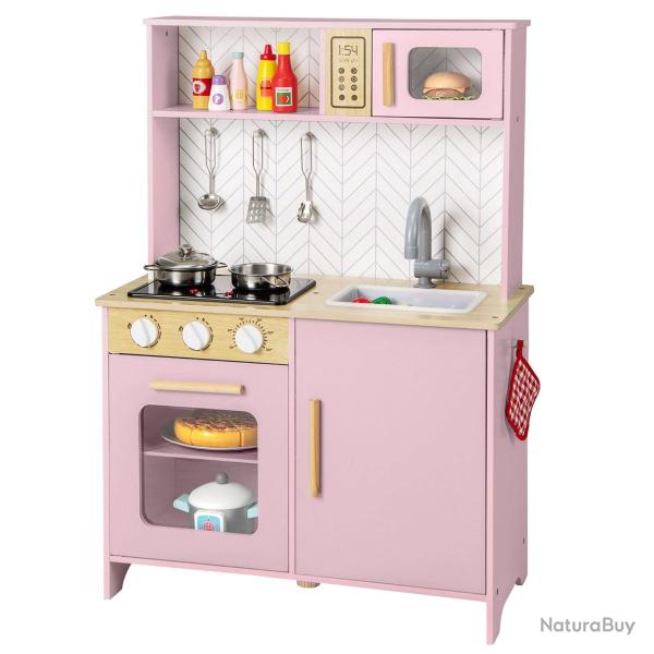 Cuisine de jeu en bois 60 x 30 x 85 cm sons lumi�res rangement organis� moderne ambiance ludique en