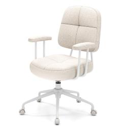 Chaise de bureau ergonomique 68 x 68 x 97-103 cm accoudoirs rembourr&eacute;s pivotante et fonction rockin