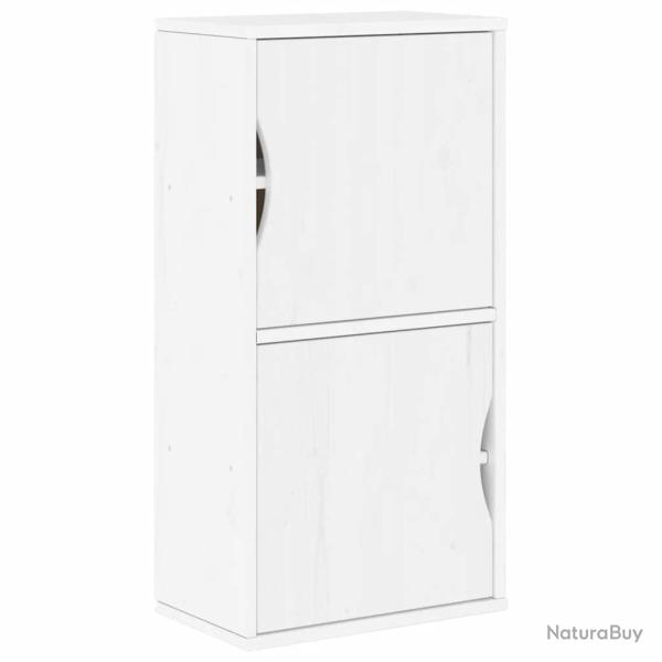 Armoire lat�rale classique pour petit espace 40 x 24 x 79 cm avec grand rangement ambiance rustique