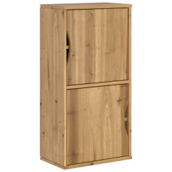 Armoire lat&eacute;rale classique rustique 40 x 24 x 79 cm grand espace de rangement ambiance cosy en bois