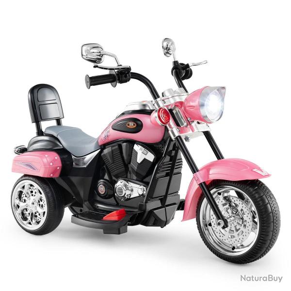 Moto �lectrique 3 roues chopper 91 x 48 x 64 cm marche avant/arri�re style moderne int�rieur/ext�ri