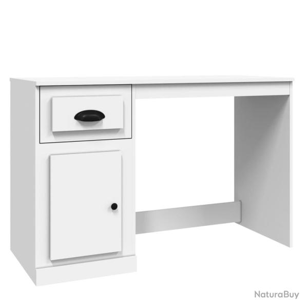 Bureau table poste de travail meuble d'ordinateur informatique �tude avec tiroir 115 x 50 x 75 cm b