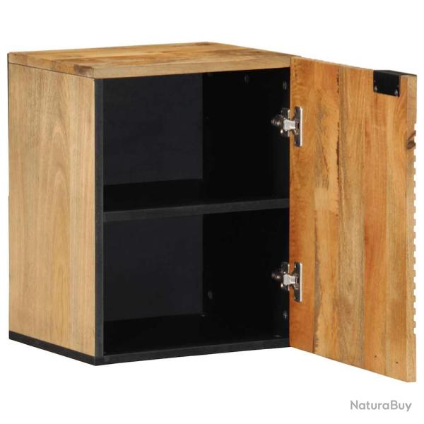 Armoire de salle de bain suspendue pratique 38 x 33,5 x 48 cm en manguier marron 02_0057742