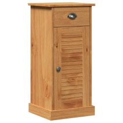 Armoire de salle de bain rectangulaire moderne avec tiroir 37,5 x 34 x 80 cm en bois de pin marron