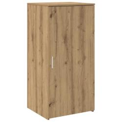Armoire de rangement compacte 50 x 45 x 103 cm solution polyvalente pour bureau contemporain en boi
