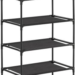 &Eacute;tag&egrave;re &agrave; chaussures 5 niveaux rangement entr&eacute;e 45 x 28 x 89 cm capacit&eacute; 5 kg design contemporain e