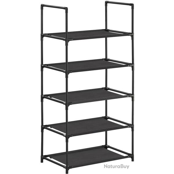 �tag�re � chaussures 5 niveaux rangement entr�e 45 x 28 x 89 cm capacit� 5 kg design contemporain e