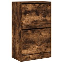 Armoire &agrave; chaussures range chaussures rangement meuble entr&eacute;e couloir salon 60 x 34 x 96,5 cm bois