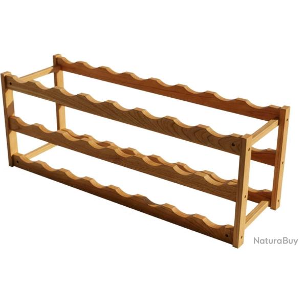 Casier � vin pour cuisine 28 x 78 x 21 cm avec rangement pratique style naturel en noyer clair 13_0