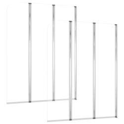 Lot de 2 enclos de bain cabine de douche salle de bain maison int&eacute;rieur accessoires de fixation au
