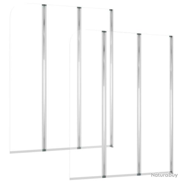 Lot de 2 enclos de bain cabine de douche salle de bain maison int�rieur accessoires de fixation au