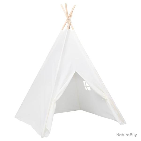 Tente tipi d'enfants avec sac peau de p�che 120 x 120 x 150 cm blanc 02_0005205