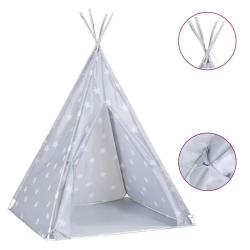 Tente tipi pour enfants avec sac polyester gris 115 x 115 x 160 cm 02_0005181