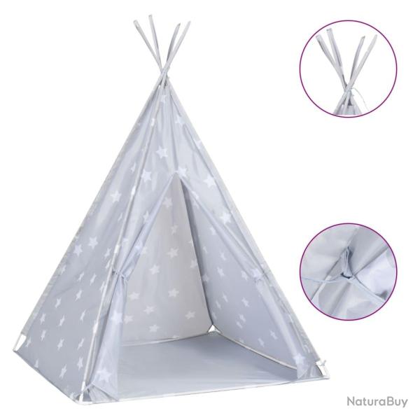 Tente tipi pour enfants avec sac polyester gris 115 x 115 x 160 cm 02_0005181