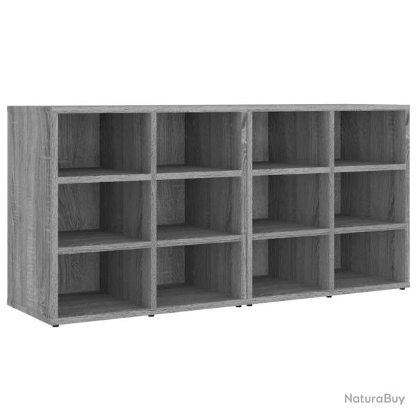 Lot de 2 armoires � chaussures compactes 52,5 x 30 x 50 cm design �l�gant rangement pratique en boi