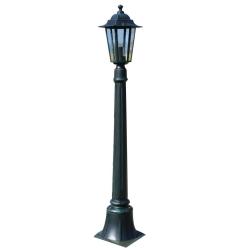 Lampe de jardin moderne 105 cm &eacute;clairage d&eacute;coratif ambiance cosy en aluminium vert fonc&eacute; 02_0045832