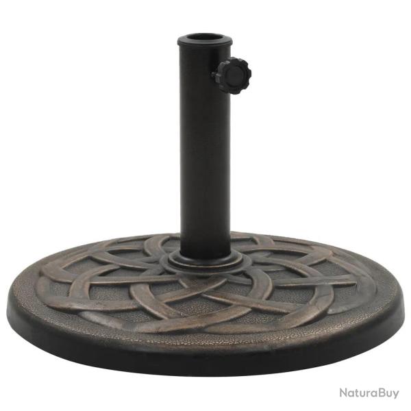 Socle rond de parasol d�coratif ext�rieur 54,5 x 33 cm boulon verrouillage finition mate en polyr�s