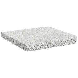 Plaque de poids carr&eacute;e pour parasol 47 x 47 x 4,5 cm stabilit&eacute; optimale design moderne en granit gr