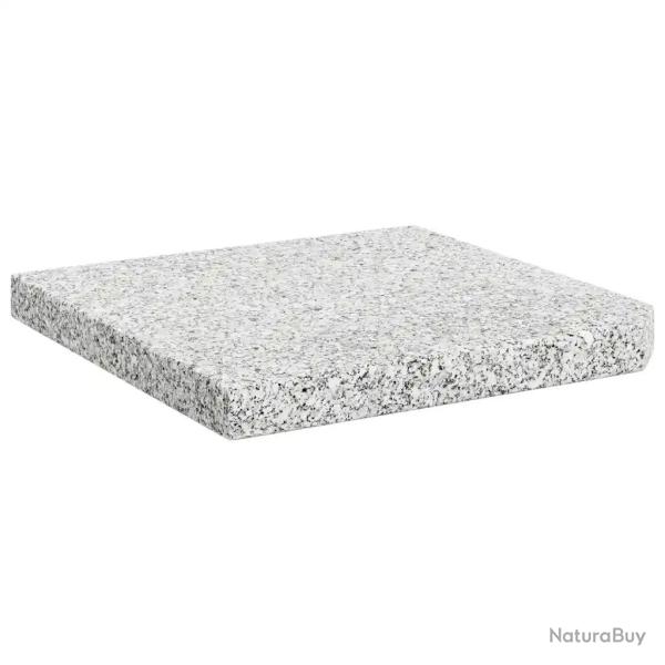 Plaque de poids carr�e pour parasol 47 x 47 x 4,5 cm stabilit� optimale design moderne en granit gr