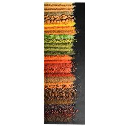 Tapis de sol rectangulaire lavable cuisine 180 x 60 cm flexible antid&eacute;rapant style moderne en polya
