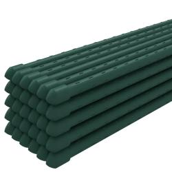 Lot de 30 piquets pour plantes jardin 1,1 x 180 cm soutien stable pour fruits l&eacute;gumes en acier vert