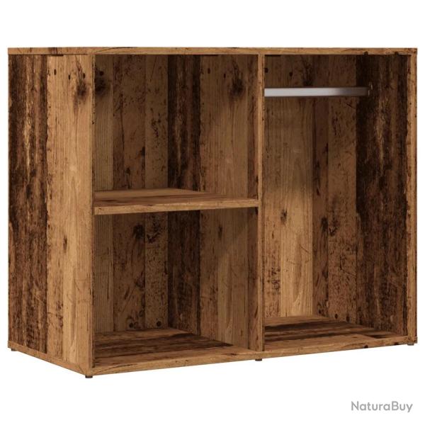 Armoire de dressing �l�gante moderne rangement spacieux 80 x 40 x 65 cm en bois d'ing�nierie vieux