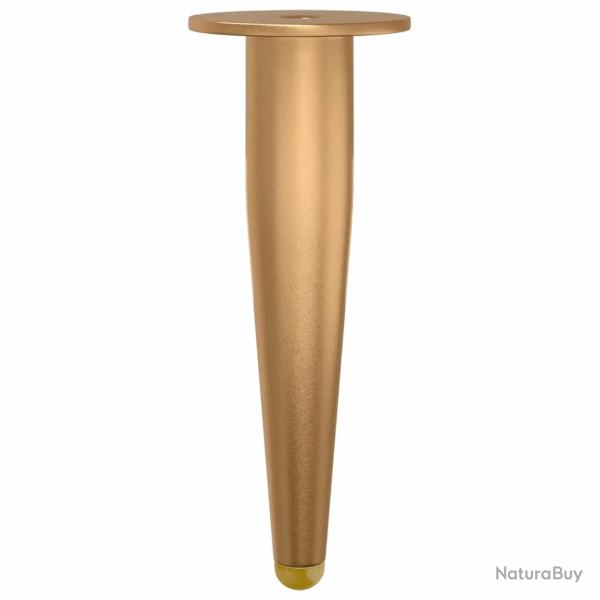 Lot de 12 pieds debout coniques design �pur� meuble 98 x 40 mm en fer dor� 02_0051994