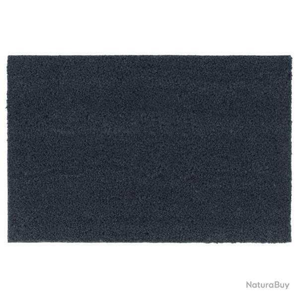 Lot de 5 tapis de porte antid�rapants int�rieur ext�rieur 40 x 60 cm en fibre de coco gris fonc� 02
