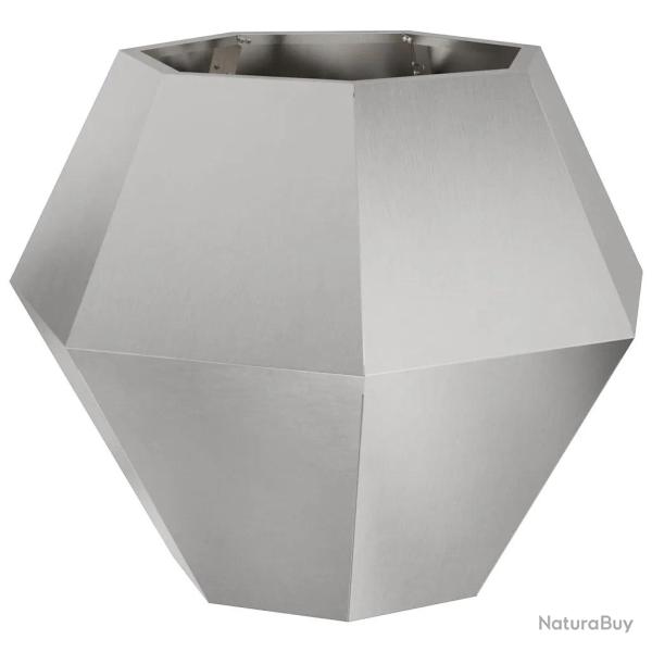 Jardinier rectangulaire ext�rieur style classique pratique 75 x 75 x 60 cm en acier inoxydable arge