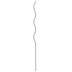 Lot de 20 supports de plante spiral minimaliste ext&eacute;rieur 110 x 0.6 x 0.6 cm en acier vert 02_00582