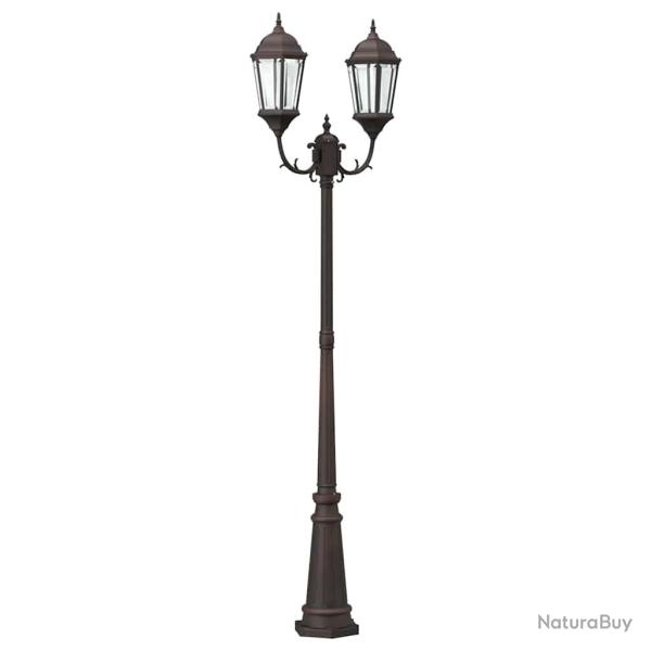 Lampe de jardin vintage design 68 x 20 x 235 cm �clairage durable ambiance chaleureuse en aluminium