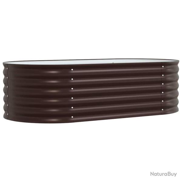 Jardin sur�lev� moderne minimaliste ext�rieur 160 x 80 x 44 cm en acier marron 02_0058920