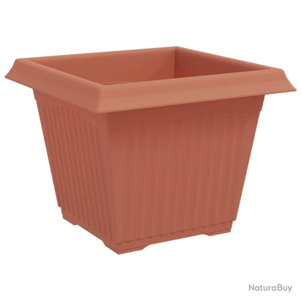 Lot de 24 pots de fleurs carr�s modernes 43 x 43 x 33,5 cm utilisation int�rieure et ext�rieure en