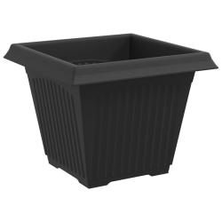 Lot de 24 pots de fleurs carr&eacute;s l&eacute;gers 43 x 43 x 33.5 cm en plastique noir 02_0059376