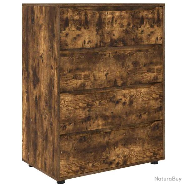 Lot de 2 armoires de rangement rectangulaires pratiques 80 x 48 x 105 cm style minimaliste en bois