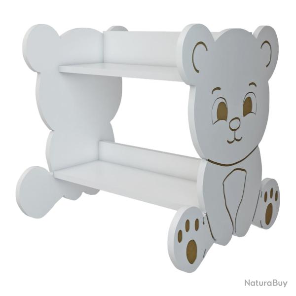 Bibloth�que pour enfant forme ours 60 x 56 x 56 cm blanc 03_0006521