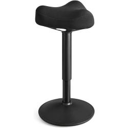 Tabouret dynamique tabouret assis-debout si&egrave;ge bascule &agrave; 360&deg; hauteur r&eacute;glable 58-83 cm large socle