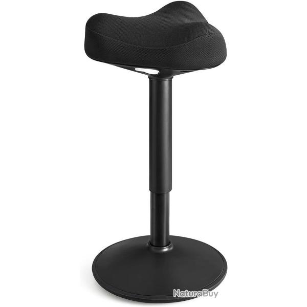 Tabouret dynamique tabouret assis-debout si�ge bascule � 360� hauteur r�glable 58-83 cm large socle