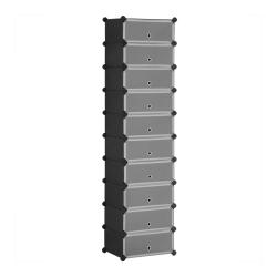 Armoire modulable de rangement chaussures 43 x 31 x 173 cm montage facile design contemporain en pl