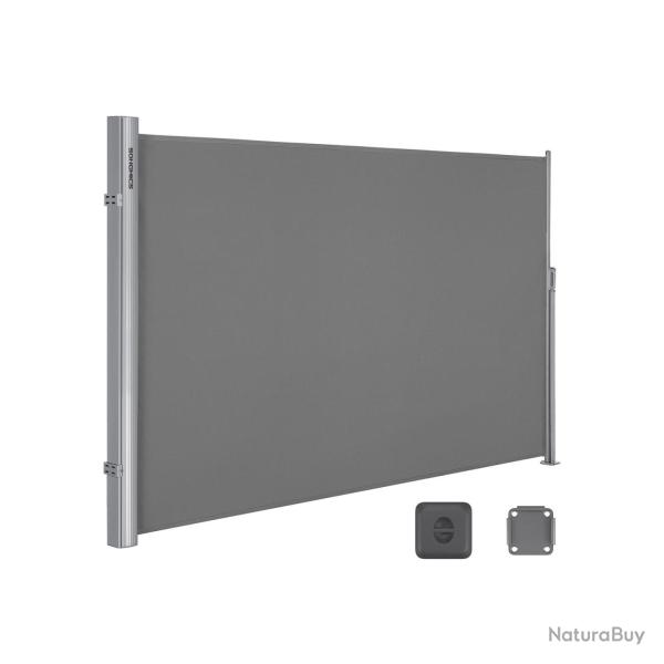 Store lat�ral extractible brise-vue pare-soleil 160 x 400 cm usage ext�rieur style contemporain en