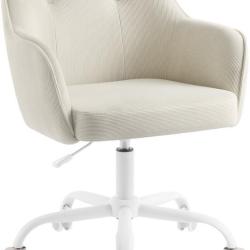 Fauteuil de bureau ergonomique r&eacute;glable hauteur 64 x 64 x 90 cm assise confortable style moderne en
