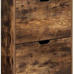 Meuble &agrave; chaussures 3 niveaux avec 1 compartiment ouvert 60 x 24 x 102 cm pratique et facile &agrave; nett