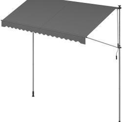 Store banne r&eacute;tractable manuel r&eacute;glable en hauteur 350 x 120 cm usage ext&eacute;rieur jardin terrasse en