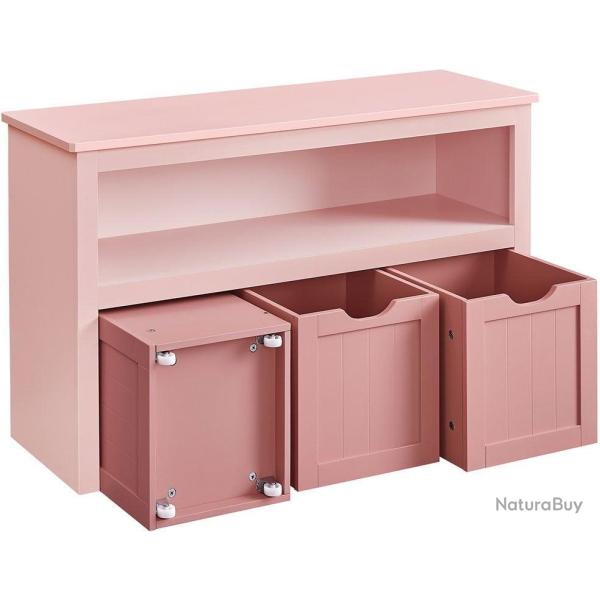 Meuble de rangement pour jouets �tag�re enfant 102 x 30 x 60 cm capacit� 272 kg style contemporain