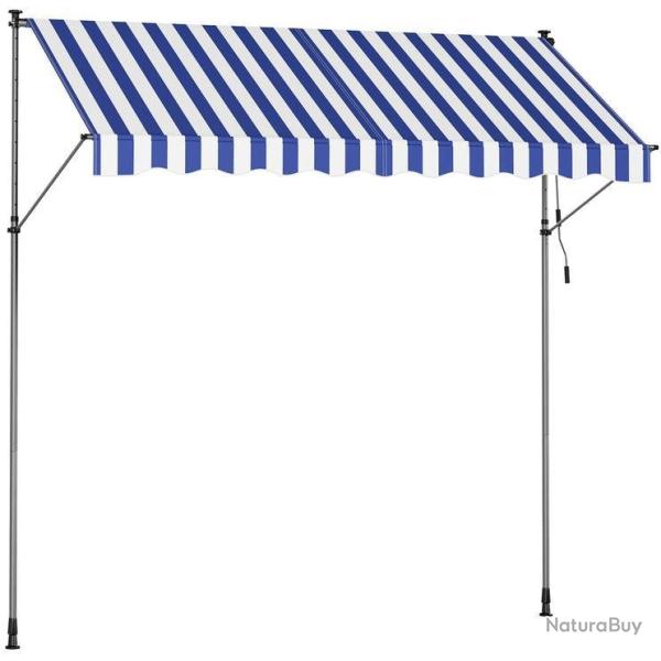 Store banne r�tractable manuel r�glable hauteur 300 x 120 cm pour balcon jardin terrasse ambiance c