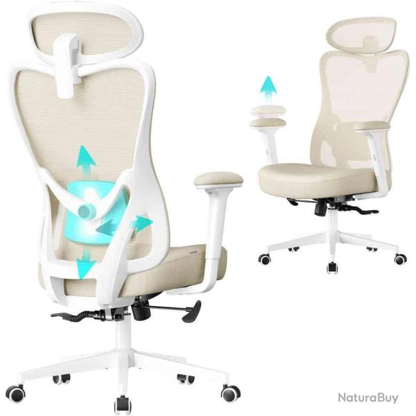 Chaise de bureau ergonomique r�glable hauteur 70 x 70 x 136 cm confort optimal style contemporain e
