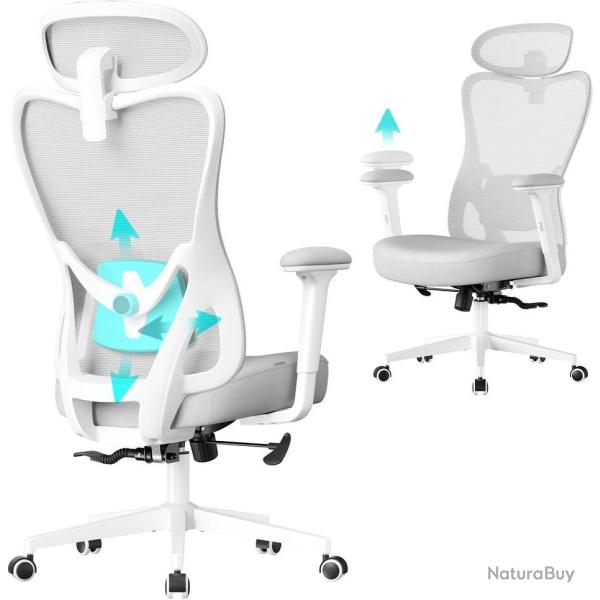 Chaise de bureau ergonomique r�glable hauteur 70 x 70 x 136 cm confort optimal design moderne en pl