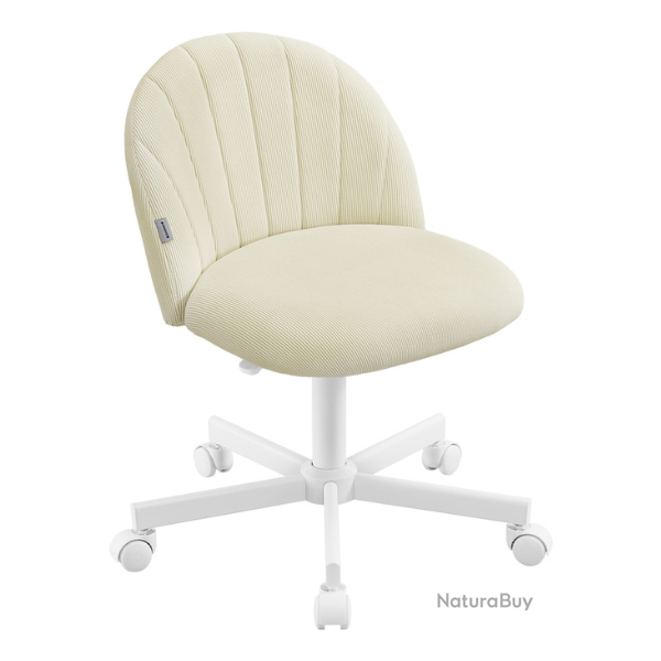 Chaise de bureau r�glable design moderne pour bureau chambre dressing 60 x 60 x 70,5-83,5 cm en vel